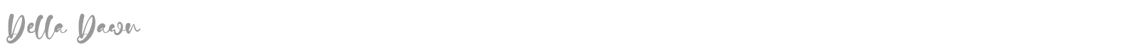Della Dawn font preview